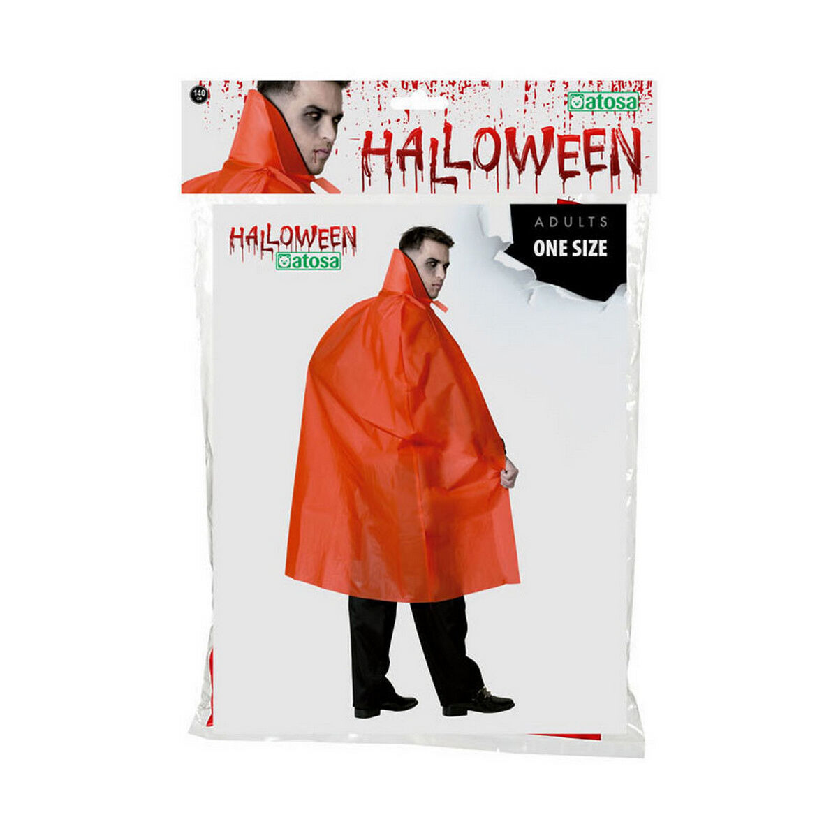 Mantello Rosso Multicolore Taglia unica Vampiro
